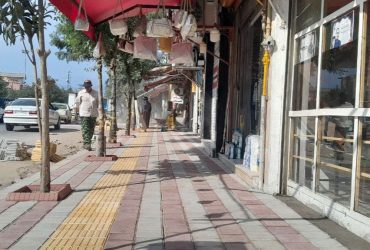 به مناسبت هفته دولت افتتاح پروژه پیاده‌روسازی معابر و مرکز شهر گوراب زرمیخ