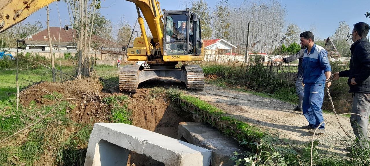 نصب باکس‌ بتنی در پل‌های کوچه گل‌افشان و کوچه سبحان محله سنگسر توسط شهرداری گوراب زرمیخ