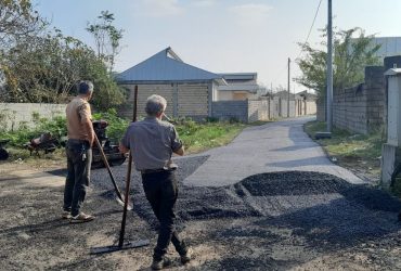 آسفالت‌ریزی کوچه بن‌بست گندم توسط شهرداری گوراب زرمیخ انجام شد
