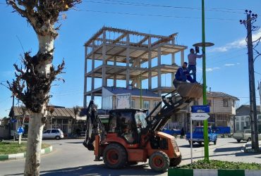 عملیات آماده‌سازی جایگاه‌های نصب دوربین‌های نظارتی در نقاط مختلف شهر گوراب زرمیخ آغاز شد